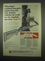 1975 Ruger Model 77 Rifle Ad - Innovative Engineering - $18.49