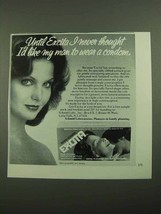 1976 Excita Sensi-Ribbed Condoms Ad - Never Thought - $18.49