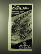 1976 Harrington & Richardson Model 676 Revolver Ad - $18.49