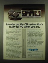 1976 Hy-Gain II Model 2682 CB Radio Ad - Ready for 40 - $18.49