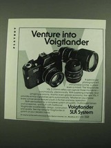 1976 Voigtlander VSL-2 Camera Ad - Venture Into - $18.49