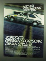 1976 Volkswagen Scirocco Ad - Daytona Speedway - £14.54 GBP