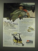 1991 Abu Garcia Cardinal Gold Max Reel Ad - Down Under - £14.86 GBP