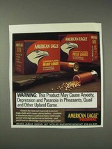 1991 Federal American Eagle Shotshells Ad - Warning - $18.49
