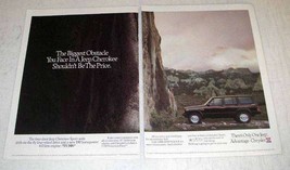 1991 Jeep Cherokee Ad - The Biggest Obstacle - $18.49