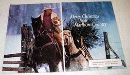 1991 Marlboro Cigarettes Ad - Marlboro Man, Cowboy - $18.49