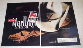 1991 Marlboro Medium Cigarettes Ad - $18.49