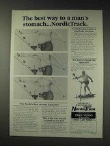 1991 NordicTrack Exercise Machine Ad - Man&#39;s Stomach - $18.49