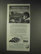 1991 Nikon Scopes Ad - Taken More Abuse - £14.82 GBP