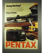 1991 Pentax IQZoom 60x Camera Ad - Going Hunting? - £14.54 GBP