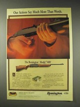 1991 Remington Model 7400 Rifle Ad - Our Actions - $18.49