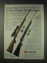 1991 Ruger 77/22 Magnum & All-Weather 77/22 Rifle Ad - $18.49