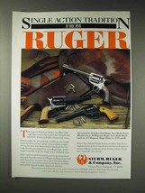 1991 Ruger Gun Ad - Super Blackhawk, Blackhawk, Bisley - $18.49