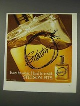 1991 Stetson Cologne Ad - Easy to Wear Hard to Resist - £14.57 GBP