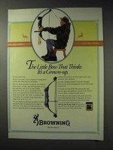 1992 Browning Micro Midas Bow Ad - Thinks It's Grown-Up - $18.49