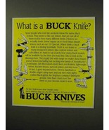 1992 Buck Knives Ad - What is a Buck Knife? - £14.44 GBP