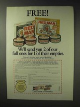 1992 Red Man Tobacco Ad - Send You 2 of Our Full Ones - £14.66 GBP