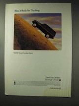 1992 Jeep Cherokee Sport Ad - Really Not That Steep - $18.49