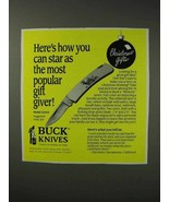 1993 Buck Knives Model 525A4 Ad - How You Can Star - £14.54 GBP