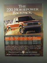 1993 Dodge Dakota 4x4 Club Cab Pickup Truck Ad - $18.49
