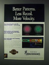 1993 Browning Shotguns Ad - Better Patterns Less Recoil - £14.48 GBP