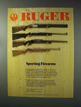 1993 Ruger Ad - Over & Under Shotgun & Mark II Rifle - $18.49