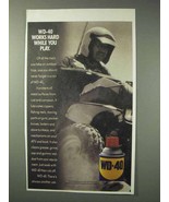 1993 WD-40 Lubricant Ad - Works Hard While You Play - £14.54 GBP