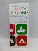 Vintage 1975 Lakeside Recreation In The New England Army Chief Engineer Map - £25.55 GBP