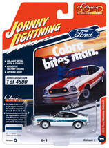 1978 Ford Mustang Cobra II White with Blue Stripes &quot;Classic Gold Collection&quot; ... - £15.86 GBP