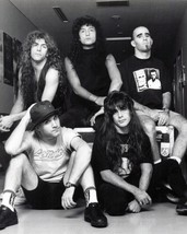 Anthrax 1980&#39;s era group pose thrash metal band 8x10 inch photo - £8.72 GBP