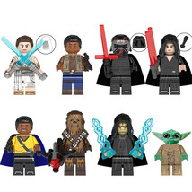 8Pc Star Wars The Rise of Skywalker Minifigure Rey Kylo Ren Palpatine Mi... - $21.59