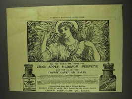 1893 Crown Perfumery Crab Apple Blossom Perfume Ad - £14.53 GBP