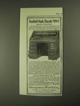 1903 Montgomery Ward Solid Oak Desk Ad - £14.45 GBP