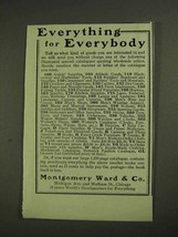 1903 Montgomery-Ward Department Store Ad - Everythimg - £14.55 GBP