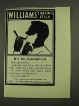 1903 Williams&#39; Shaving Stick Ad - It&#39;s So Convenient - £13.89 GBP