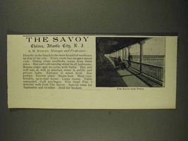 1906 The Savoy Hotel Ad - Chelsea, Atlantic City - £13.82 GBP