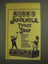 1893 Kirk&#39;s Juvenile Toilet Soap Ad - $18.49