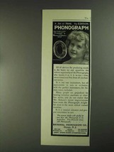 1903 Edison Phonograph Ad - A Joy At Home - £14.73 GBP
