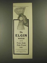 1903 Elgin National Watch Co Ad - Train Order - $18.49