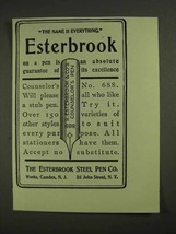 1903 Esterbrook Counselor's No. 688 Pen Ad - $18.49
