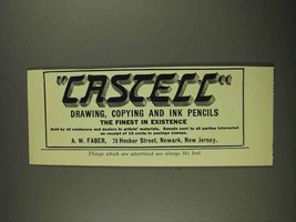 1908 A.W. Faber Castell Pencils Ad - Drawing, Copying - $18.49