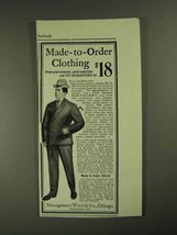 1903 Montgomery Ward Clothing Ad - Made-to-Order - £14.55 GBP