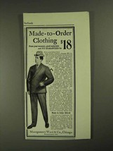 1903 Montgomery Ward Clothing Ad - Made-to-Order - £14.62 GBP