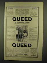 1911 Queed Novel Ad - Henry Sydnor Harrison - £14.45 GBP