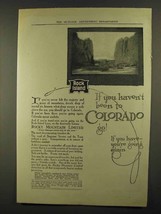 1911 Rock Island Railroad Ad - Been to Colorado - $18.49