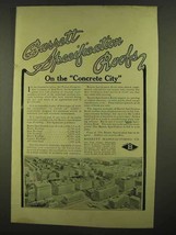 1912 Barrett Specification Roofs Ad - On Concrete City - £14.87 GBP
