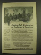 1912 Bauer Sanatogen Ad - Signing Their Declaration - £14.87 GBP