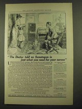 1912 Bauer Sanatogen Ad - Just What You Need for Nerves - £14.45 GBP