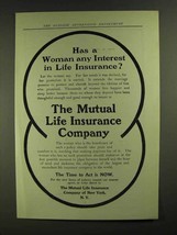 1907 The Mutual Life Insurance Company Ad - A Woman - £14.82 GBP