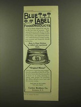 1908 Curtice Brothers Blue Label Boned Chicken Ad - £14.72 GBP